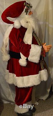 Life Size Red Elegant Santa Claus by Jacqueline Kent Christmas Figure new