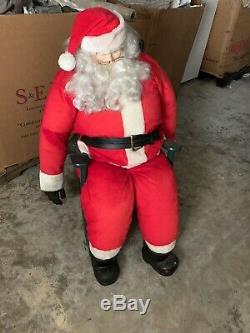 Life Size Rocking Santa Claus Christmas Figure Prop