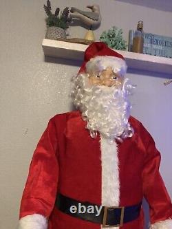 Life Size Santa Claus 5 ft 8in Animated Singing Dancing Christmas Holiday Decor