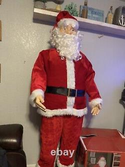 Life Size Santa Claus 5 ft 8in Animated Singing Dancing Christmas Holiday Decor