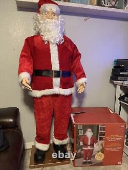 Life Size Santa Claus 5 ft 8in Animated Singing Dancing Christmas Holiday Decor