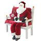 Life-size Santa Claus 6 Plush Standing Or Sitting Commercial Decoration Figure