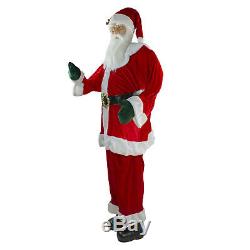 Life-Size Santa Claus 6 Plush Standing or Sitting Commercial Decoration Figure