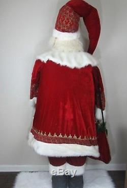 Life Size Santa Claus 7' Tall Members Mark Holiday Collection Christmas Decor