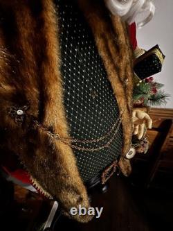 Life Size Vintage Santa Claus 6.5 ft Collectible Holiday Figure Rare Piece