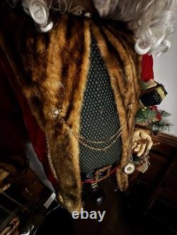 Life Size Vintage Santa Claus 6.5 ft Collectible Holiday Figure Rare Piece