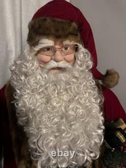 Life Size Vintage Santa Claus 6.5 ft Collectible Holiday Figure Rare Piece