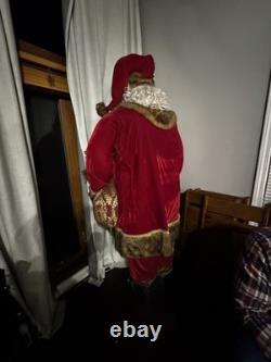Life Size Vintage Santa Claus 6.5 ft Collectible Holiday Figure Rare Piece