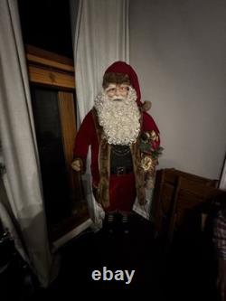 Life Size Vintage Santa Claus 6.5 ft Collectible Holiday Figure Rare Piece