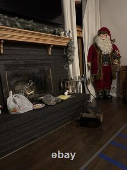 Life Size Vintage Santa Claus 6.5 ft Collectible Holiday Figure Rare Piece
