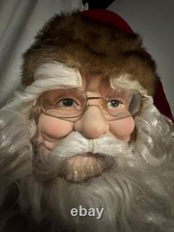 Life Size Vintage Santa Claus 6.5 ft Collectible Holiday Figure Rare Piece