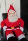 Life Size Vtg 1950's Santa Claus Stuffed Celluloid Face Doll Over 4-1/2 Ft T Usa