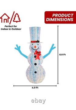 Light Up Snowman Figure 105 Light 6ft Gorgeous Christmas Decor