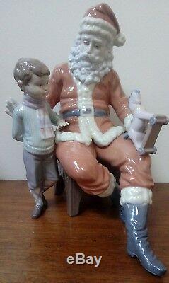 Lladro A SPECIAL TOY Santa Claus & Boy Saint Nicholas 5971 Retailed @ $950