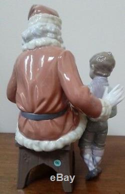 Lladro A SPECIAL TOY Santa Claus & Boy Saint Nicholas 5971 Retailed @ $950