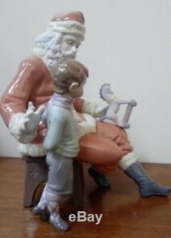 Lladro A SPECIAL TOY Santa Claus & Boy Saint Nicholas 5971 Retailed @ $950