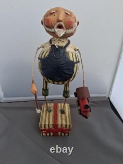 Lori Mitchell 11.5 Santa Claus Toy Maker Folk Art Figurine Christmas Figure Htf