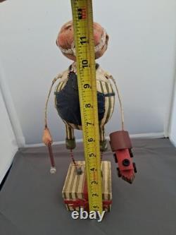 Lori Mitchell 11.5 Santa Claus Toy Maker Folk Art Figurine Christmas Figure Htf
