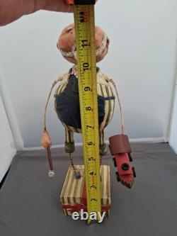 Lori Mitchell 11.5 Santa Claus Toy Maker Folk Art Figurine Christmas Figure Htf