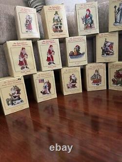 Lot (35X) International Santa Claus Collection Figurines -Orig Boxes