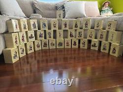 Lot (35X) International Santa Claus Collection Figurines -Orig Boxes