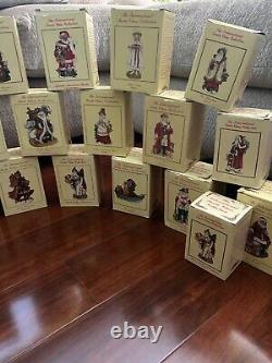 Lot (35X) International Santa Claus Collection Figurines -Orig Boxes