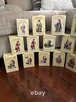 Lot (35X) International Santa Claus Collection Figurines -Orig Boxes