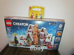 Lot LEGO 10267 Winter Village Gingerbread House Mini Figures Santa Elf Mrs. Claus