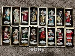 Lot Of 16 Vintage Memories Of Santa Santa Claus Figures CHRISTMAS