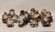 (lot Of 13) Vtg Crinkle Claus Collectible Figurines