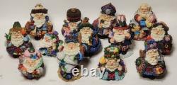 (Lot of 13) VTG Crinkle Claus Collectible Figurines (Lot of 13) VTG Crinkle Claus Collectible Figurines