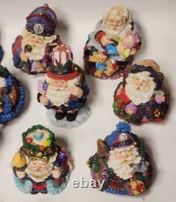 (Lot of 13) VTG Crinkle Claus Collectible Figurines (Lot of 13) VTG Crinkle Claus Collectible Figurines