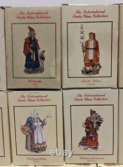 Lot of 14 International Santa Clause Collection Figures Figurines