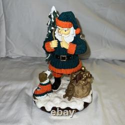 Lot of 4 Miami Dolphins Christmas Limited Colectables Santa Satues 1 Bobblehead