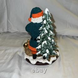 Lot of 4 Miami Dolphins Christmas Limited Colectables Santa Satues 1 Bobblehead