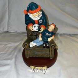 Lot of 4 Miami Dolphins Christmas Limited Colectables Santa Satues 1 Bobblehead