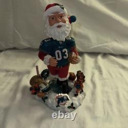 Lot of 4 Miami Dolphins Christmas Limited Colectables Santa Satues 1 Bobblehead