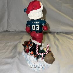 Lot of 4 Miami Dolphins Christmas Limited Colectables Santa Satues 1 Bobblehead