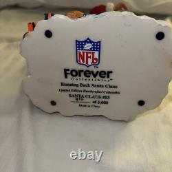 Lot of 4 Miami Dolphins Christmas Limited Colectables Santa Satues 1 Bobblehead