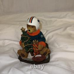 Lot of 4 Miami Dolphins Christmas Limited Colectables Santa Satues 1 Bobblehead