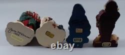 Lot of 6 June McKenna Santa Claus Collectable Figurines + Ornament Some LE