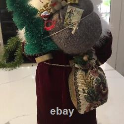 Lynn Haney Santa 1989 Signed Father Christmas Goose Tree Toys Handmade RARE