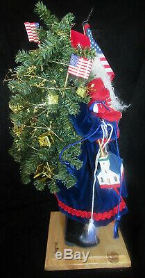 Lynn Haney Santa Claus 2002 YANKEE DOODLE SANTA with Hang Tag in original box