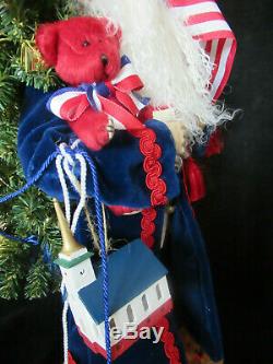 Lynn Haney Santa Claus 2002 YANKEE DOODLE SANTA with Hang Tag in original box