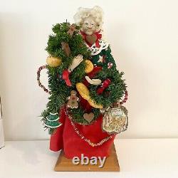 Lynn Haney Santa Claus Mrs Gingerbread 1996 18 Signed With Box #6199