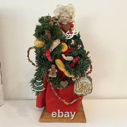 Lynn Haney Santa Claus Mrs Gingerbread 1996 18 Signed With Box #6199