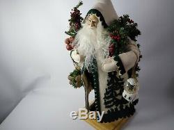 Lynn Haney Signed Handcrafted Vintage Santa Claus Sculpture Oh Christmas Tree