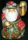 Marvelous Old World Hand Carved Russian Santa Claus #2812 With Lantern