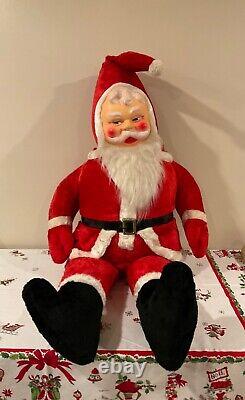 MASSIVE GIGANTIC Santa Claus Christmas Store Display 55 Tall Huge Vintage