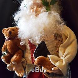 MINT 21 Sculpted 1991 LINDA RANDALL #1/1 BEAR PARTS SANTA Claus SIGNED OOAK